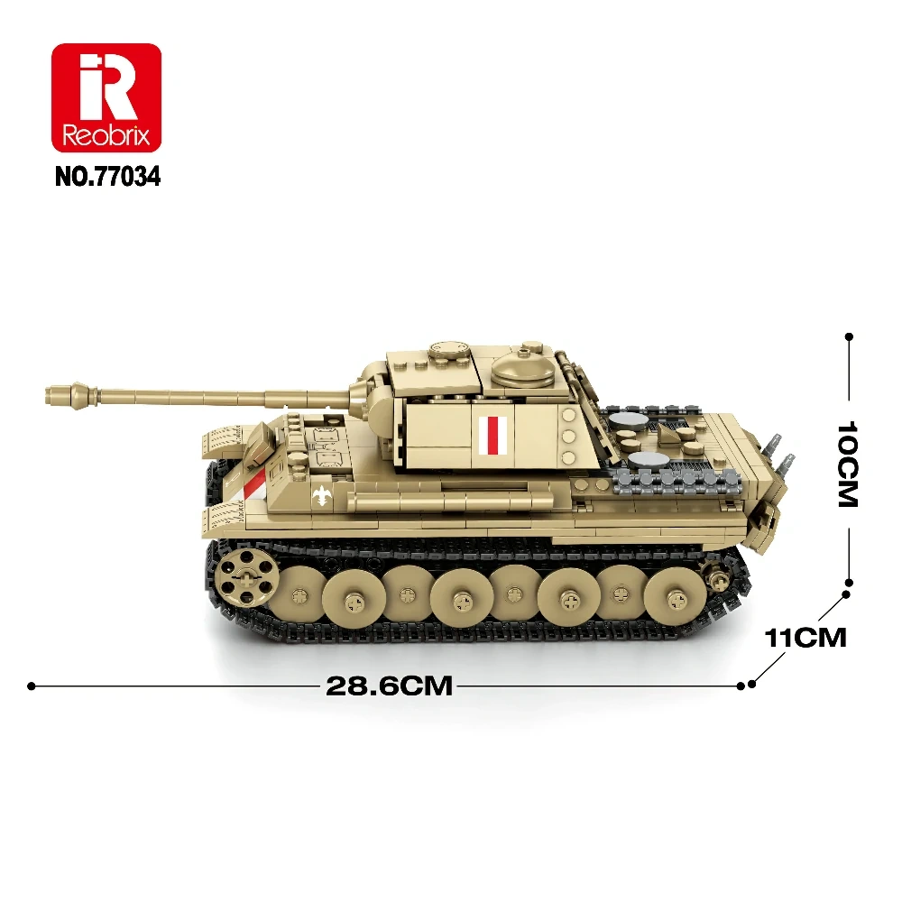 Reobrix 77034 PUDEL Tank World of Tanks Military