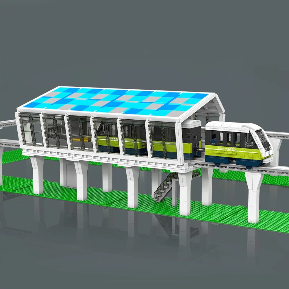 MouldKing 12040 ltalian Marconi Express Light Rail Train Technic
