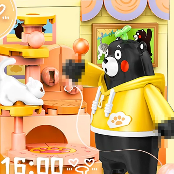 inbrixx 880038 Kumamon Daily Life Creator Expert | Kumamon Bricks Set