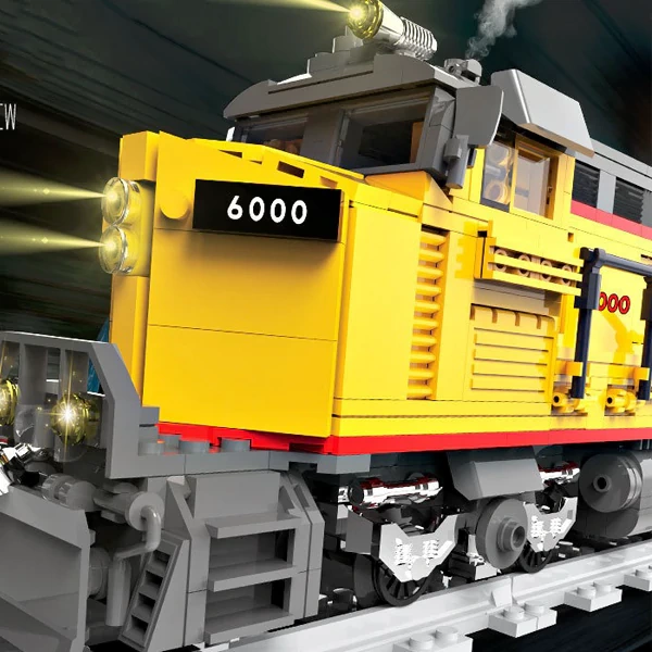 [With Motor] DK 80019 Internal Combustion Train Technic