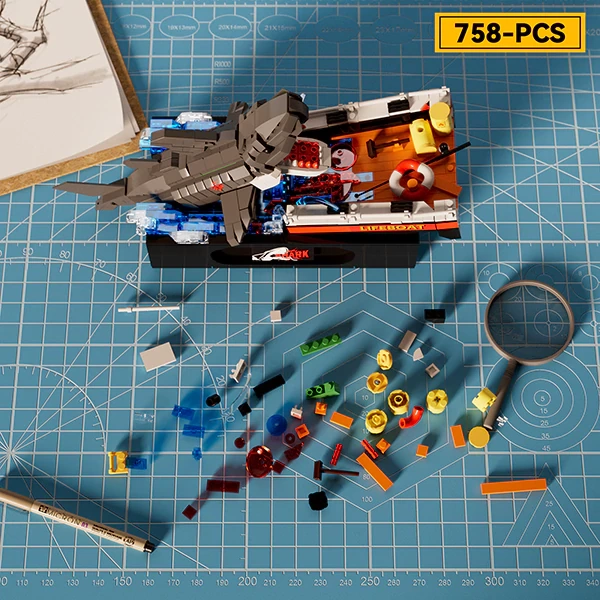 [Pre-sale] WGC 10801 Great White Shark Attack Scene Creator Expert