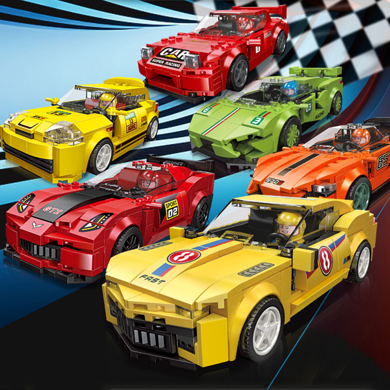 JIESTAR Speed Champions Model Cars Technic