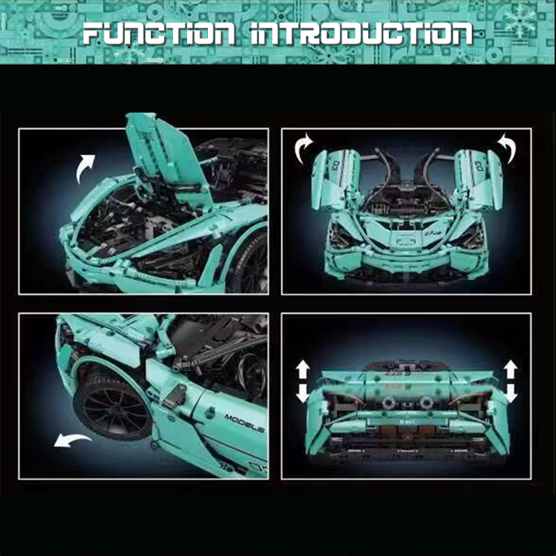 Mould King 13167 Technic McLaren 720S Sports Car Building Blocks 3188pcs Bricks Toys From China Delivery.