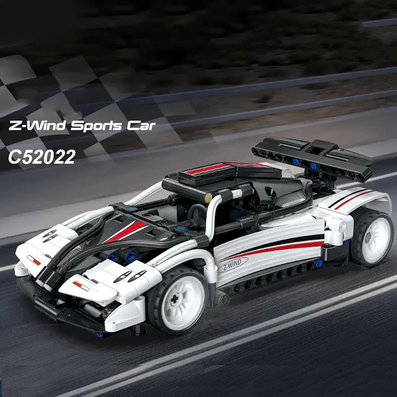 CaDA Sports Car Pull-Back Vehicle Technic