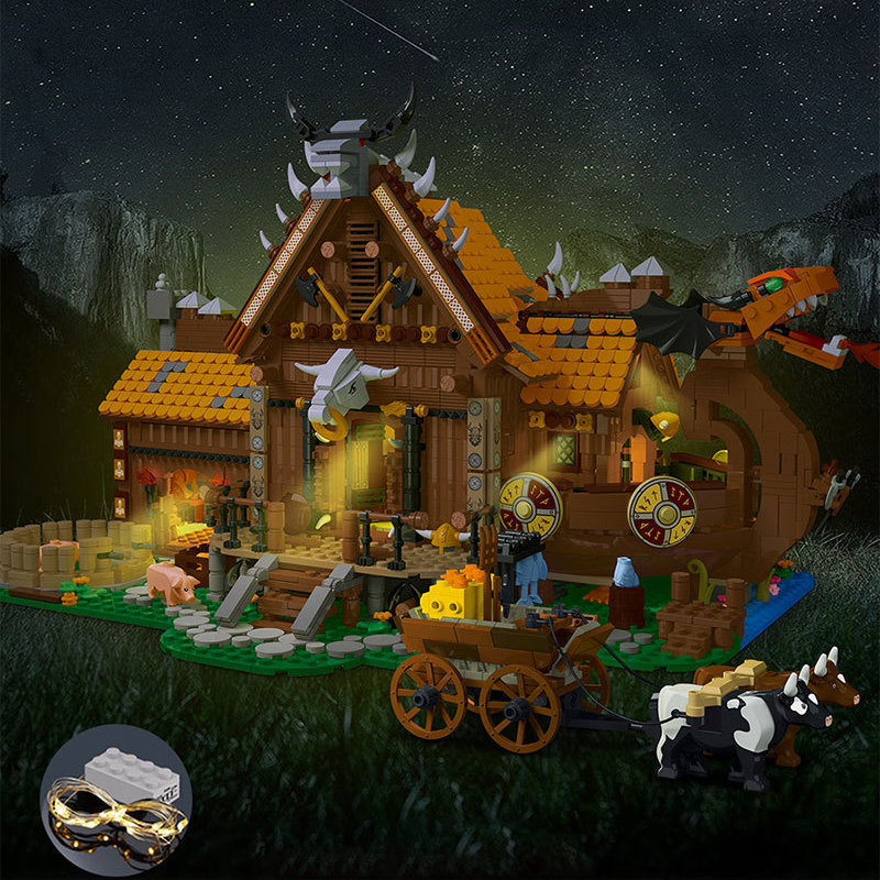 LEGO MOC XMORK 033051 Viking Cottage Modular Buildings