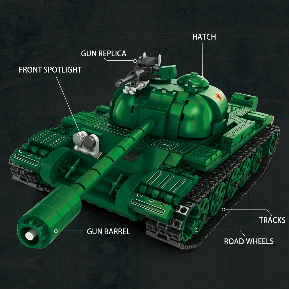 Reobrix 77035 TYPE 59 Tank World of Tanks Military