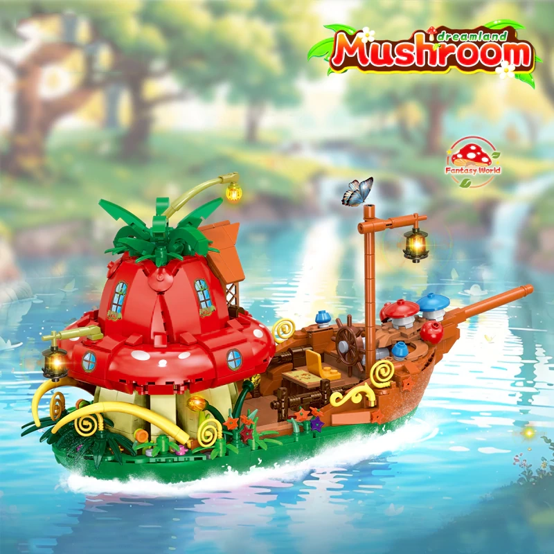 [Mini Micro Bricks] ZHEGAO Dreamland Mushroom Creator Expert