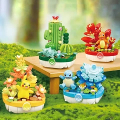 Keeppley K20278 Pokémon Potted Plant Four In One Movie