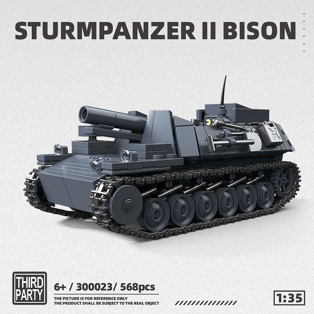 ThirdParty 300023 Sturmpanzer II Bison Tank Military