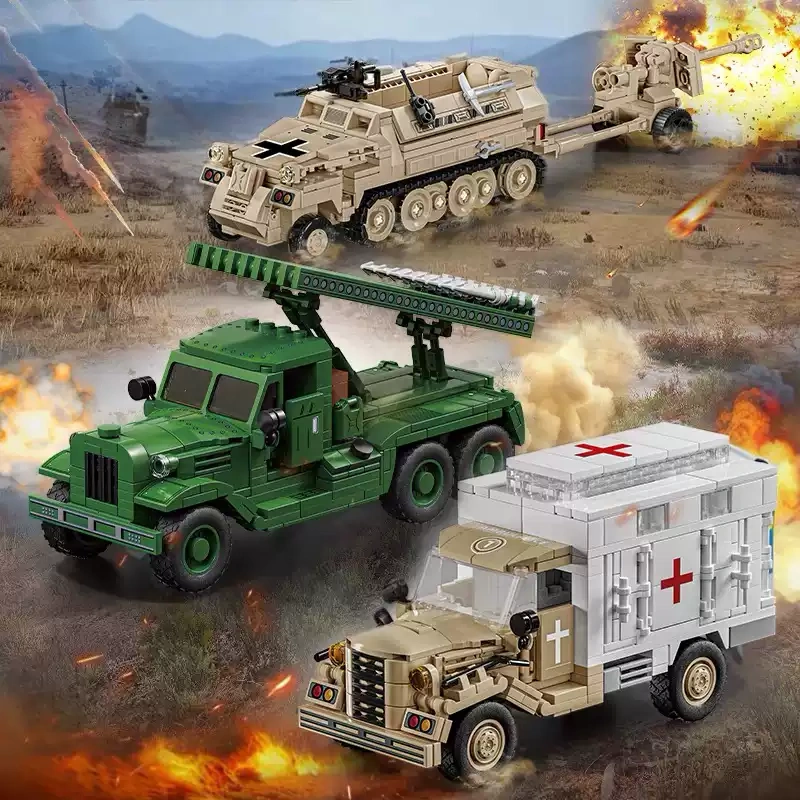 LeYi WWⅡ Car Series Military