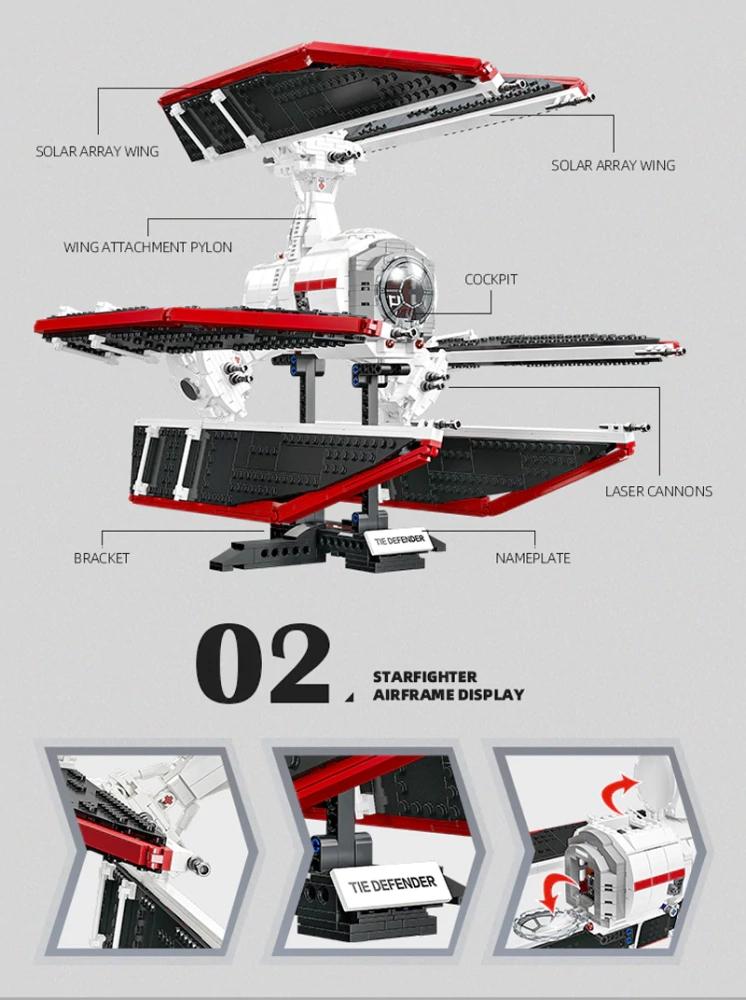 JIESTAR JJ9122 TIE Defender Star Wars