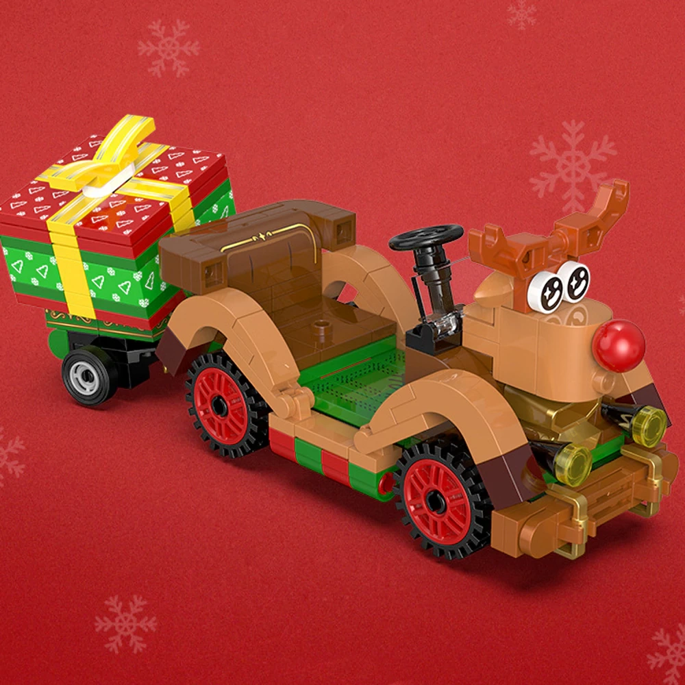 XINGBAO XB-18022 Santa Claus Deer Taming Car Christmas