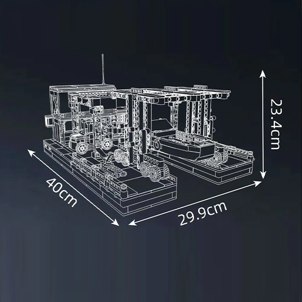 MouldKing 10142 Dock Ship Repair Factory Technic