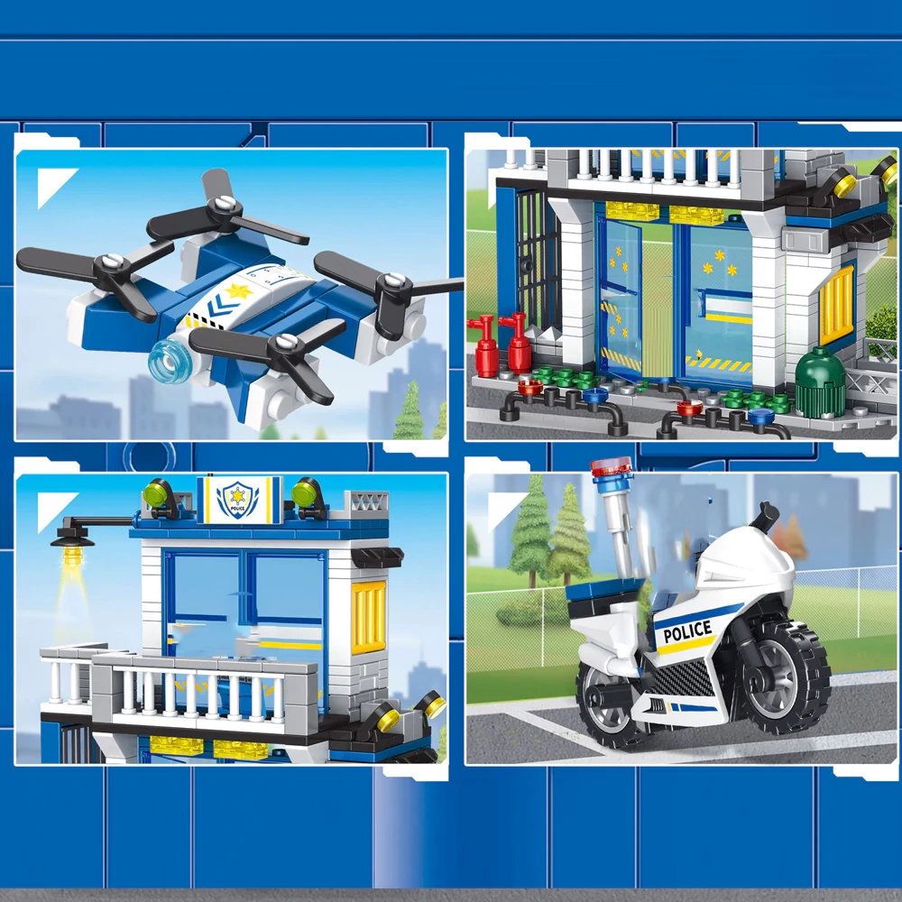 GAOMISI City Series Police Station Fire Station Modular Buildings