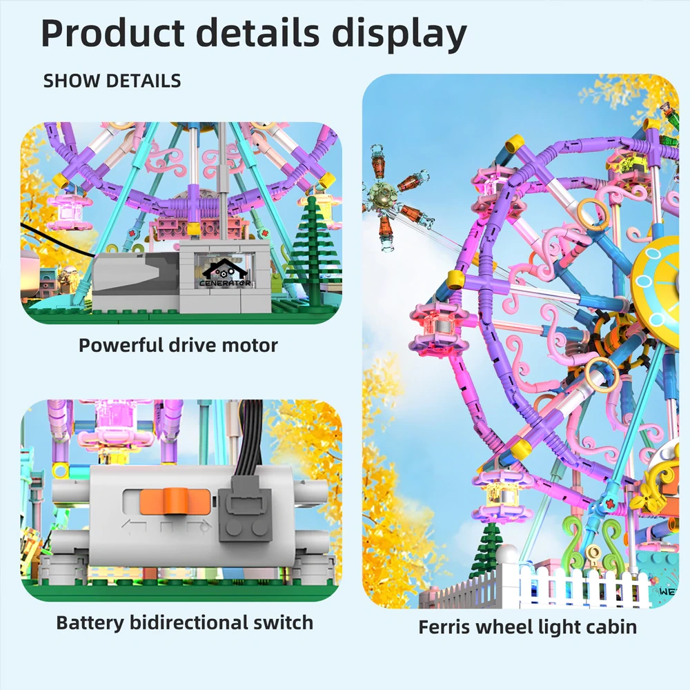 KAIYU K96159 Ferris Wheel Creator Expert