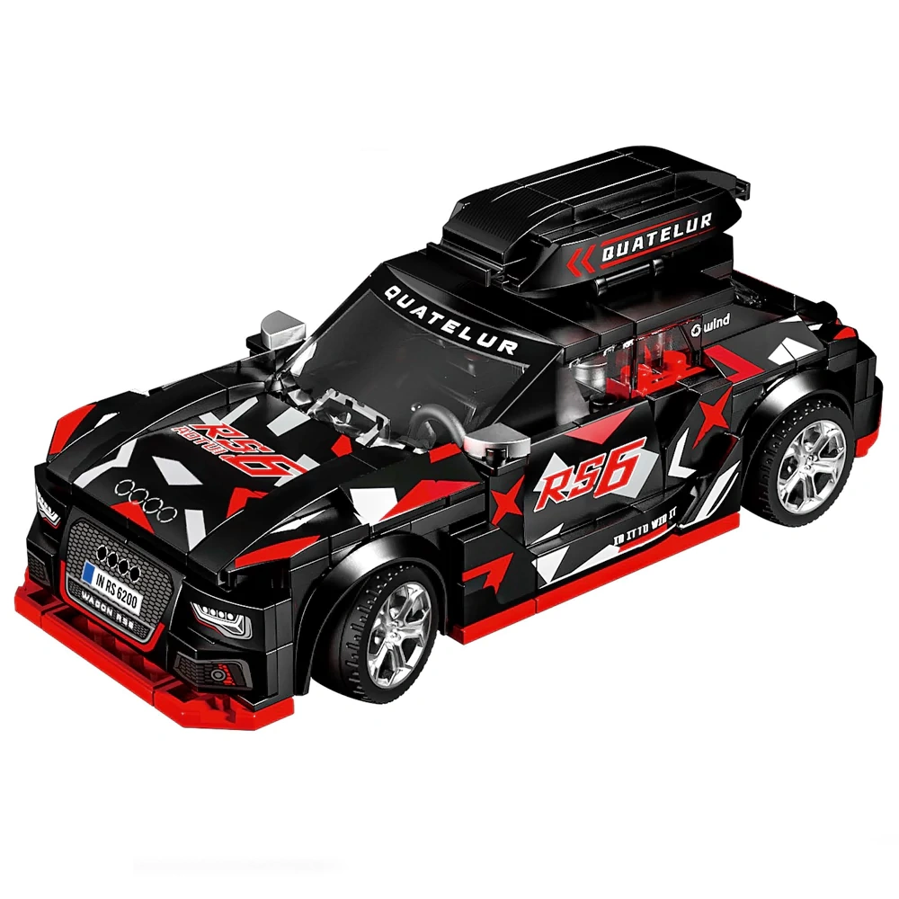 Leyi Eight Grid Racing Car Building block Cart Technic