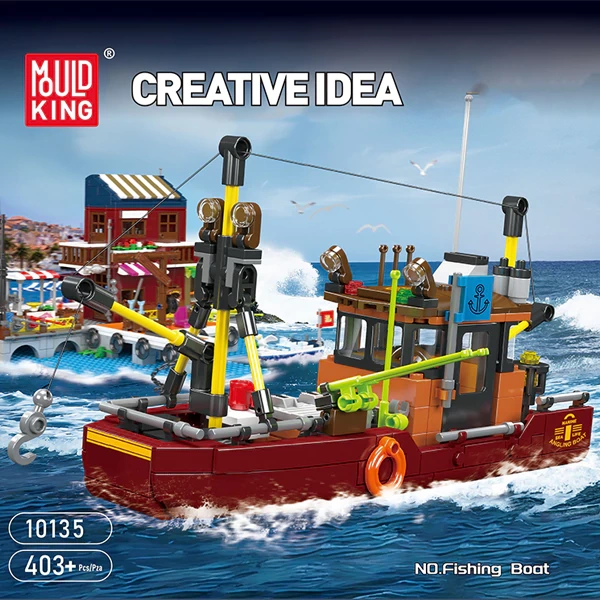 MouldKing Bustling Freeport Series Technic