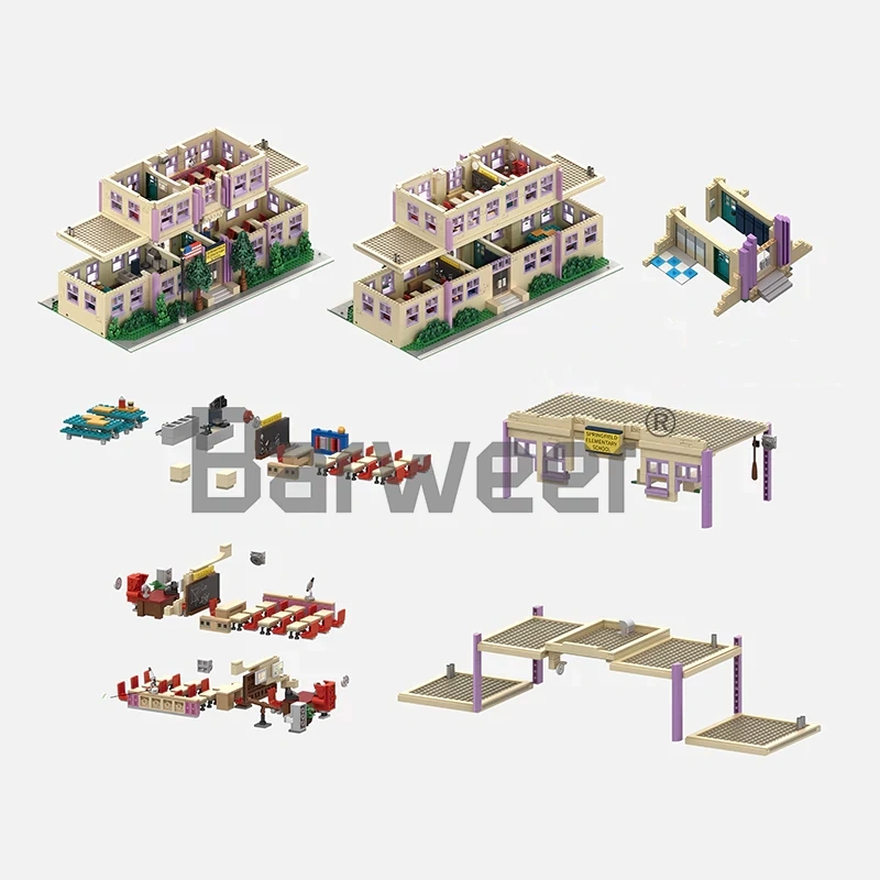 WGC 20003 The Simpsons Springfield Elementary School Modular Movie