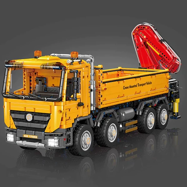 [With Motor] MouldKing 17050 Actros Self-Loading Crane Technic