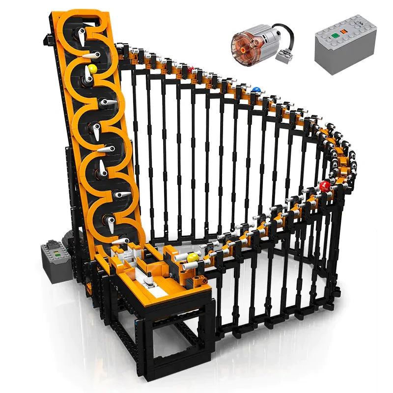 [With Motor] MouldKing 26008S Great Ball Contraption：Harp Track Technic