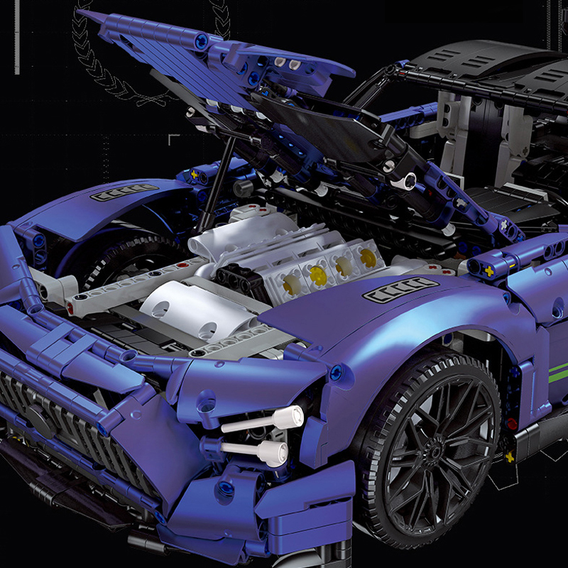 JIESTAR 92025 AMG GT R Black Series Technic Buliding Blocks 2539±pcs Bricks Toys Model Form China
