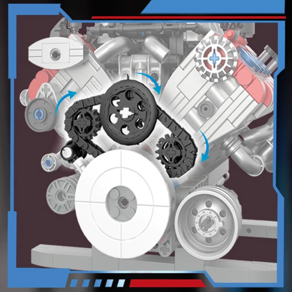 FreeTribe 36302 Ferrari SF90 Engine Technic