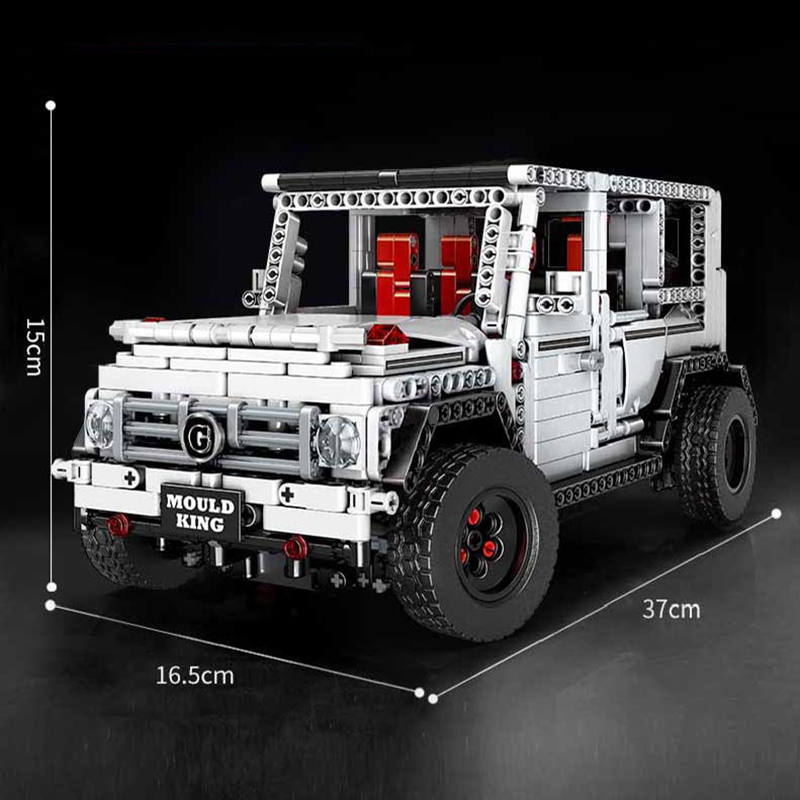MouldKing 13069 1696 Pcs MOC-2425 Technic White Version G500 AWD Wagon Model Building Blocks Bricks Kids Toy