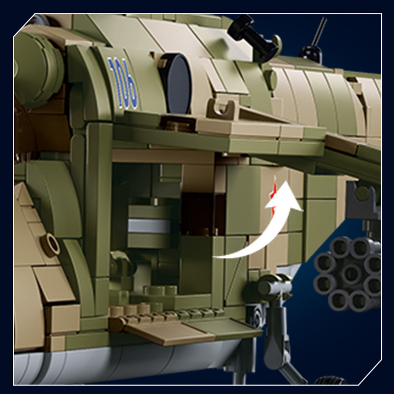 Sluban M38-B1137 MI-24S Armed Transport Helicopter Military