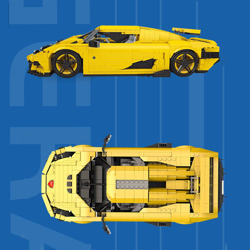 Mould King 10018 MOC Technic Konisek sports Car model building blocks 1341pcs bricks toys ship from China.