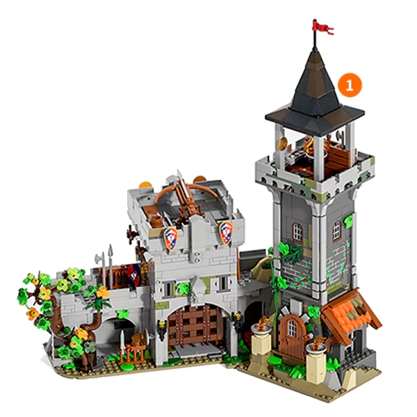 FUNWHOLE F9027 Medieval Watchtower Modular Buildings