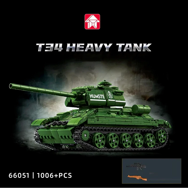 LeYi 66051 T34 HEAVY TANK Military
