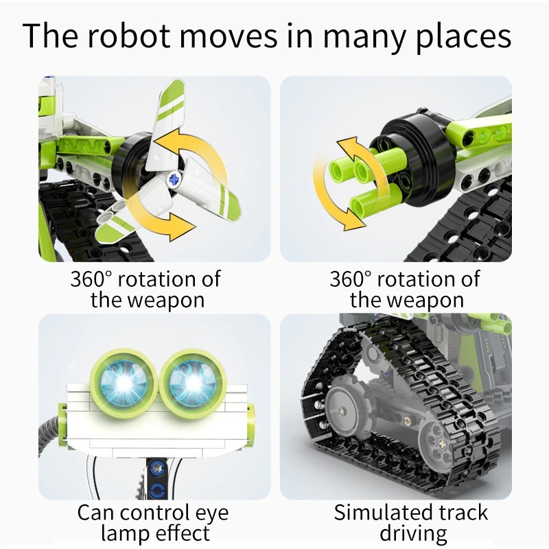 CaDa  C83001 Moc Technical Remote Control Robot Model Building Blocks 434pcs with Motor I.BOT programming robot ship from China.