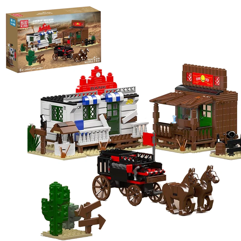 MouldKing 24062 Wild West-Bonk Heist Modular Buildings