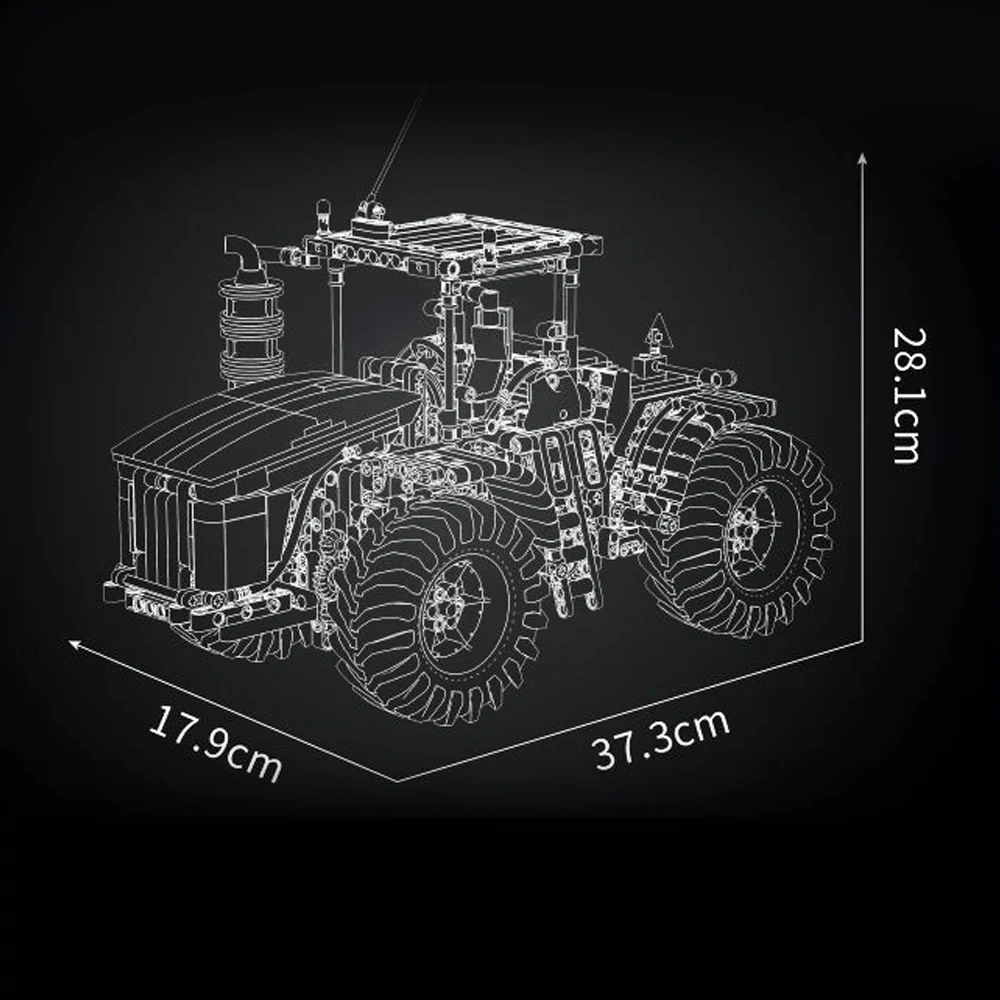 MouldKing 17081 Challenger Articlated Tractor Technic