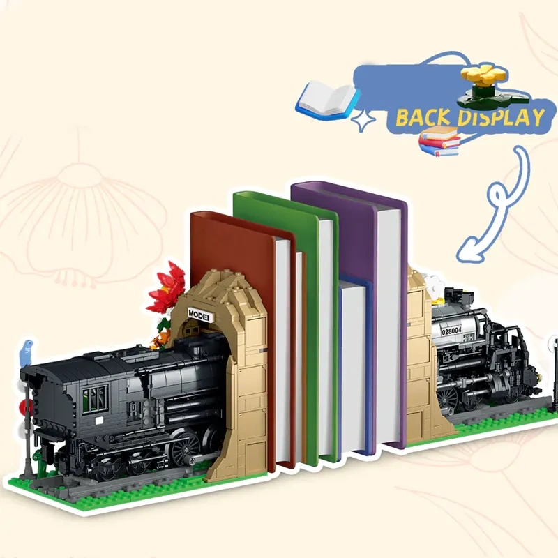 XMORK 028004 TRAIN BOOKEND Booknook Creator Expert