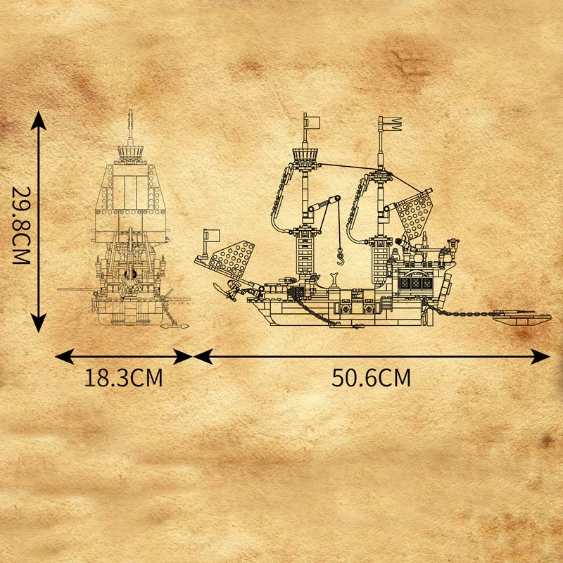 MouldKing 10137 RedBeard's Revenge Pirates