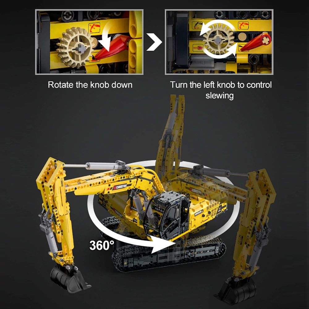 CaDA C61082 Remote Control Excavator Technic