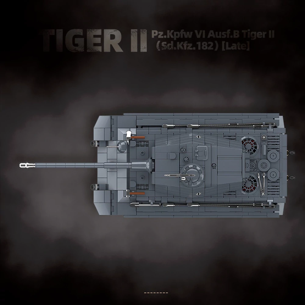 QUANGUAN 100301 Tiger II(SD.KFZ.182) Late Heavy Tank Military