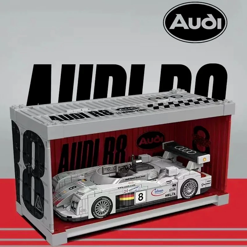 [DEAL] PowerBlockAudi Le Mans R8 8-Wide 1:32 Scale Car Technic