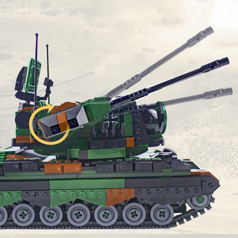 XingBao 06045 Moc Military 1:30 FlakPz Gepard Building Blocks 1352pcs Bricks Toys From China.