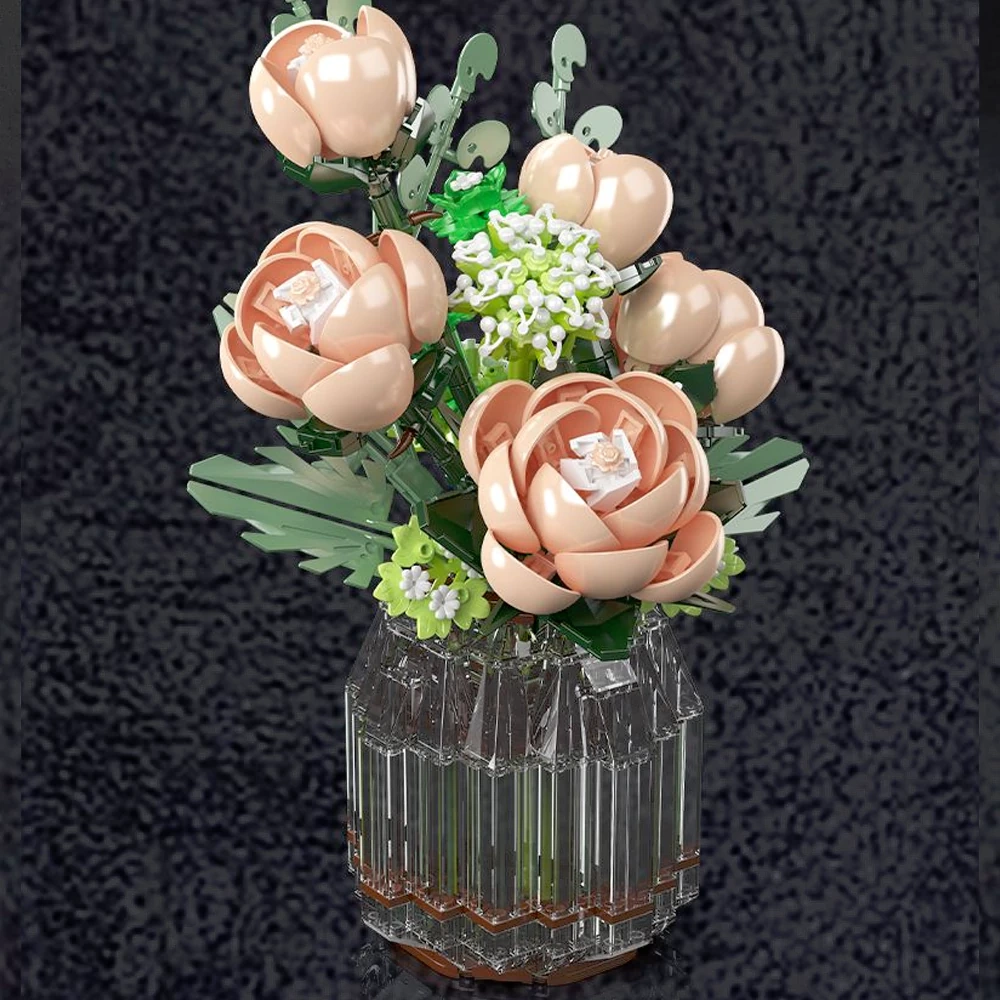 MouldKing 24109 White Rose Creator Expert
