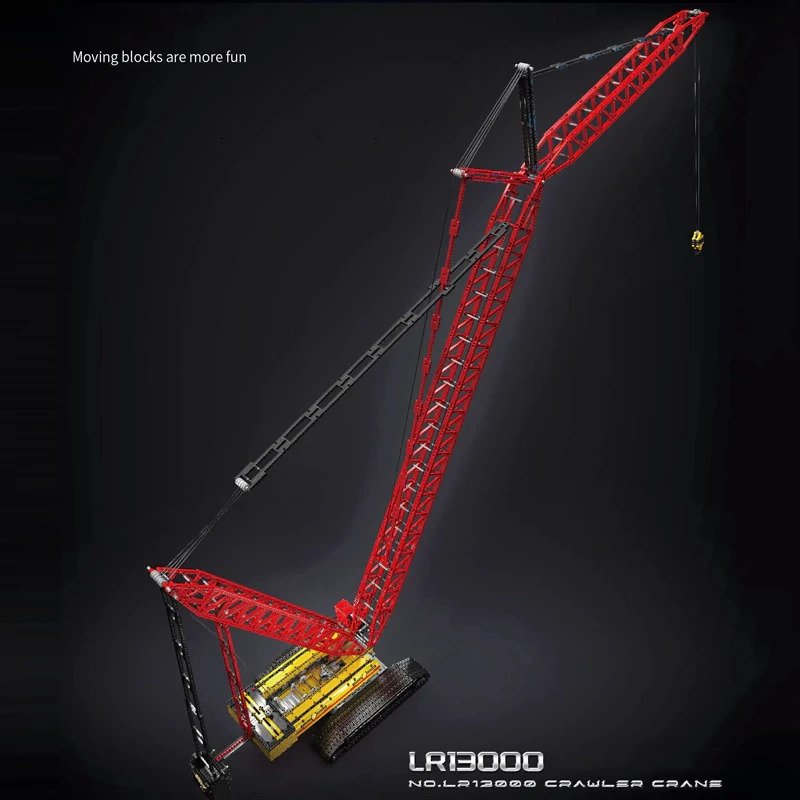 [With Motor] MouldKing 17015S LR13000 Crawler Crane Liebherr Technic