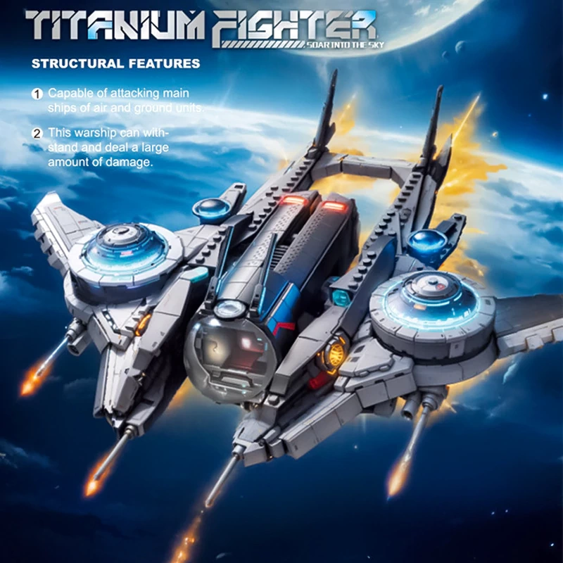 ZHEGAO QJ5474 Titanium Fighter Jet Star Wars
