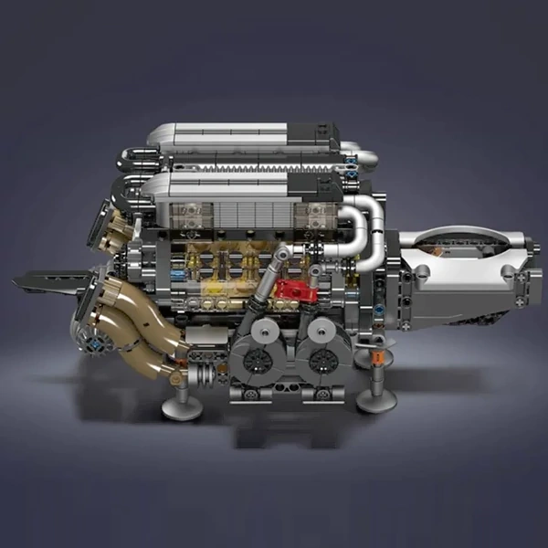 [With Motor] MouldKing 10131 BGT Supercar With W16 Engine Technic