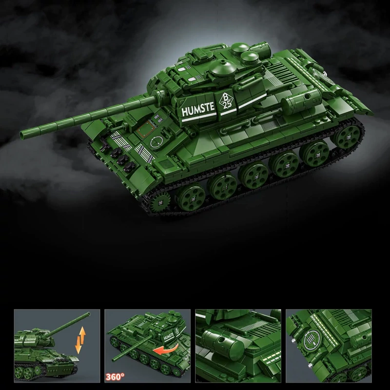[Pre-sale] LeYi 66051 T34 HEAVY TANK Military
