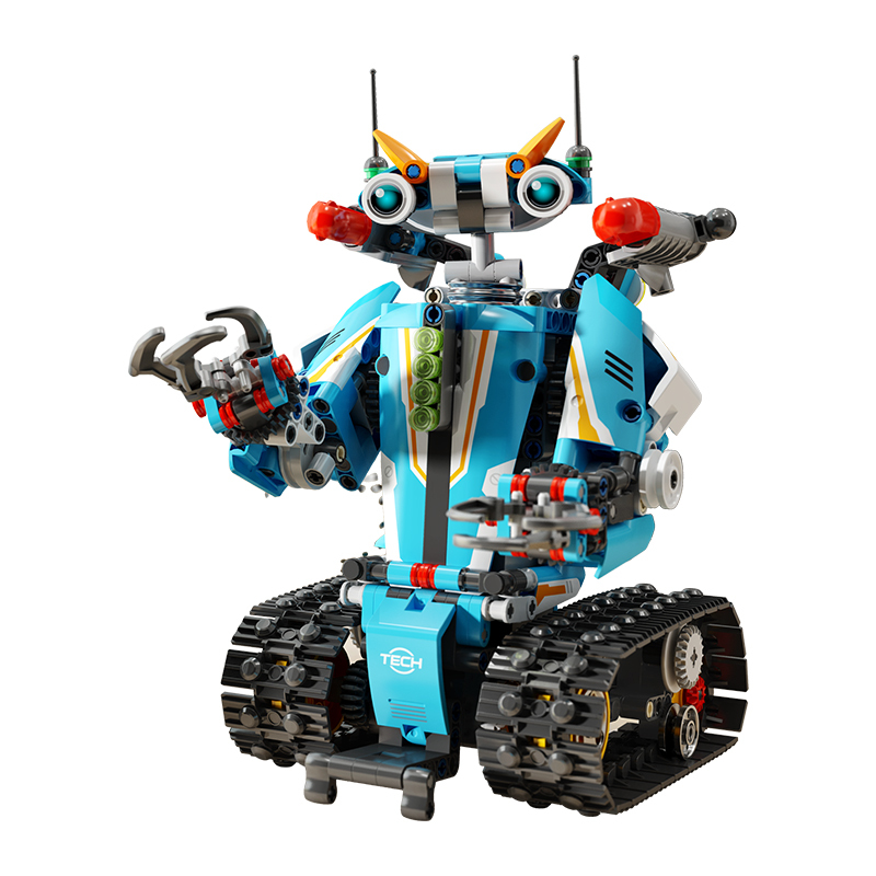 Panlos 675001 MocTechnical Remote Control DIY programming robot with Motor 701pcs bricks ship from China.