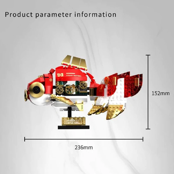 TUOMU T7004 Steam Davinci：Red Ryukin Goldfish Creator Expert