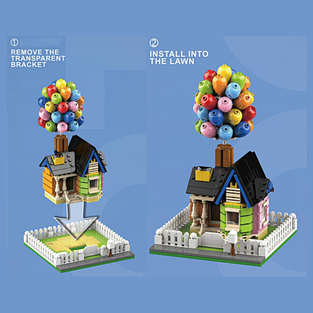 DK7025 Movie & Game Creator Balloon House Building Blocks 555pcs Bricks from China Delivery.