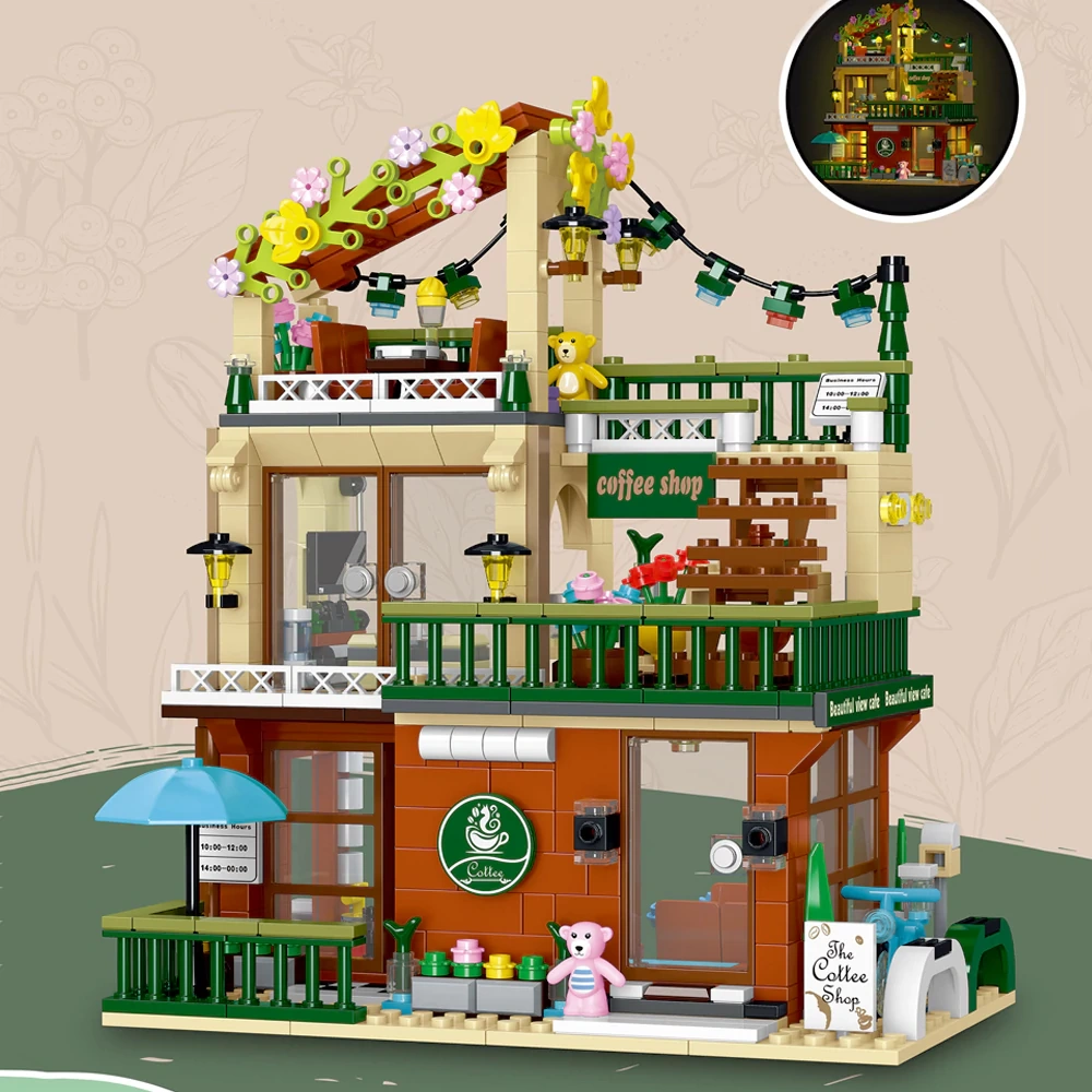 XMORK 20204 Coffee Shop 3IN1 Modular Buildings