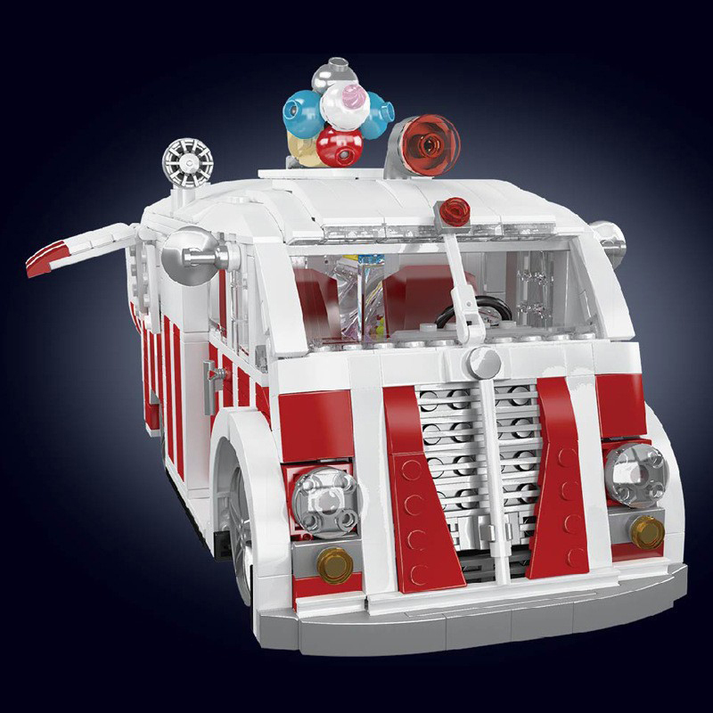 Mould King 10039 Technic Ice Cream Truck Building Blocks 1078±pcs Bricks from China.